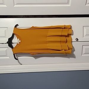 Michael Kors dress shirt. Yellow gold.  Size small